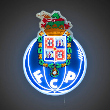 Enseigne Néon LED du blason du FC Porto – Éclairage Officiel Sous Licence