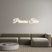 Custom LED Neon Sign: Princess Star