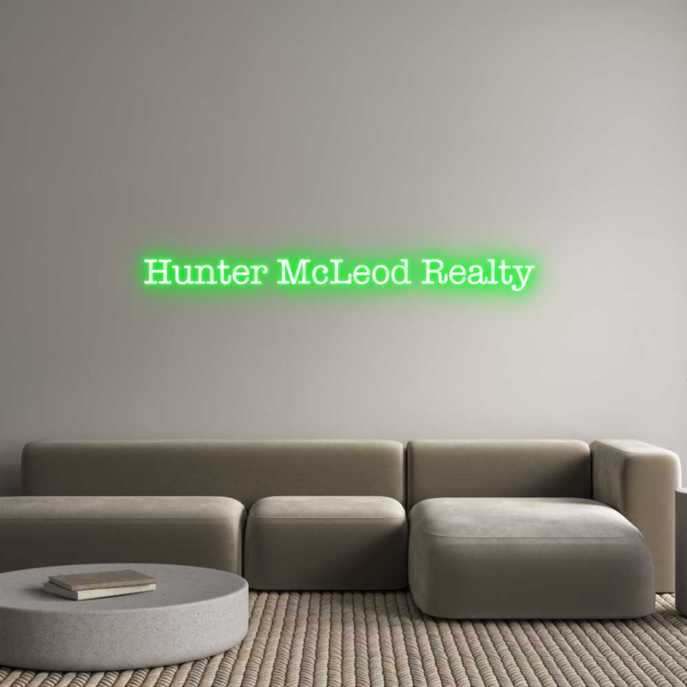 Custom LED Neon Sign: Hunter McLeod...