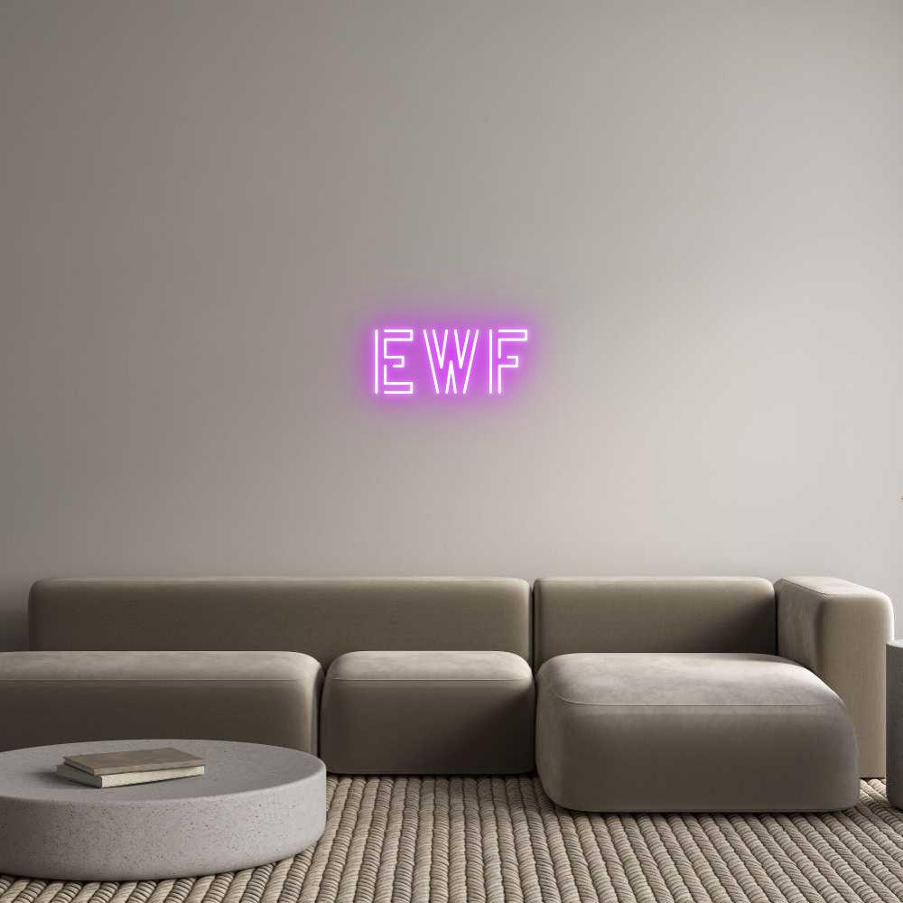 Custom LED Neon Sign: ewf