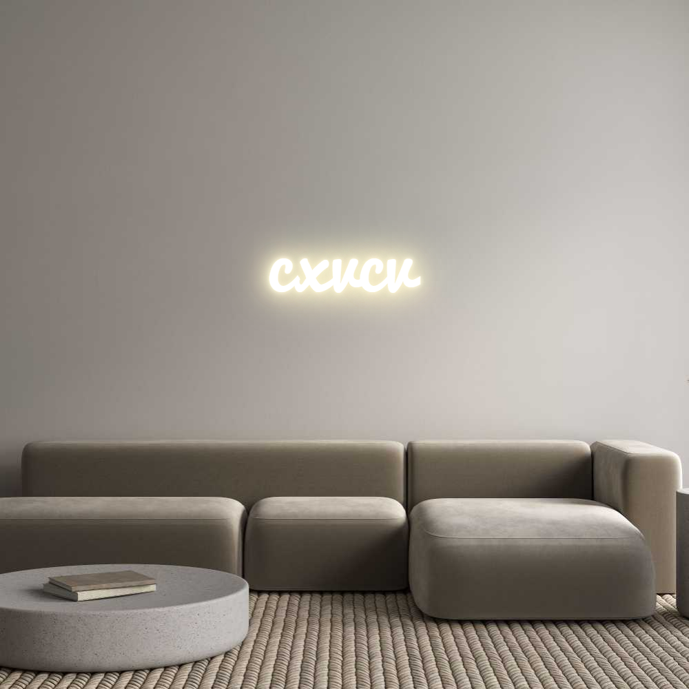 Custom LED Neon Sign: cxvcv