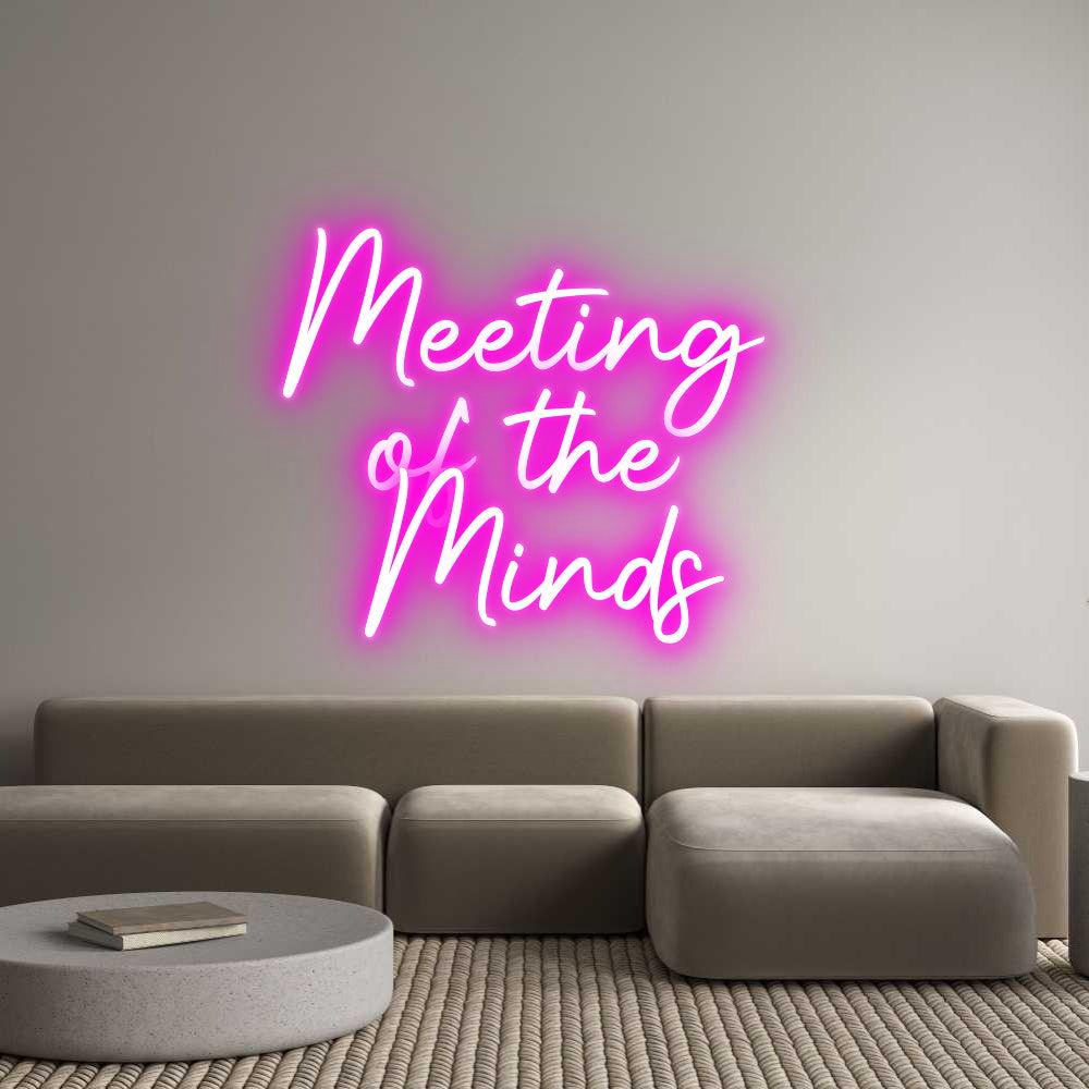 Custom LED Neon Sign: Meeting 
of ...