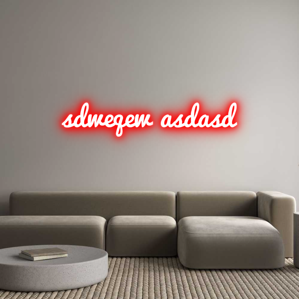 Custom LED Neon Sign: sdweqew asdasd