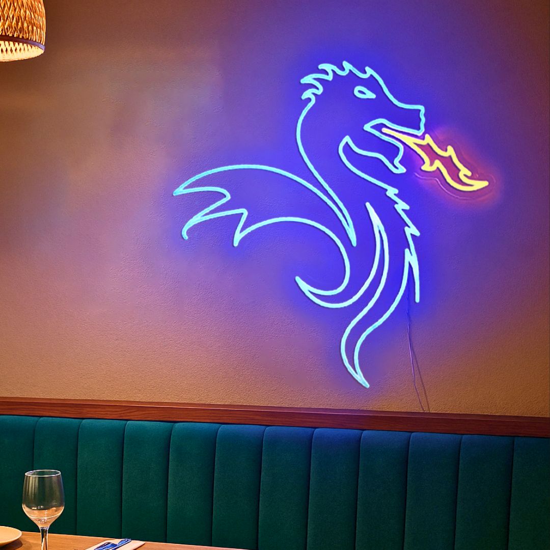 FC Porto – Enseigne Néon LED Dragon – Décoration Lumineuse Officiellement Licenciée