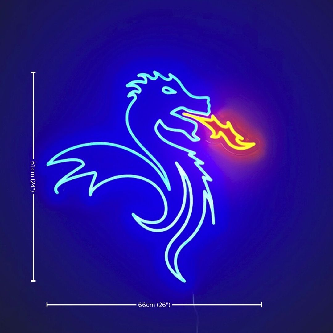 FC Porto – Enseigne Néon LED Dragon – Décoration Lumineuse Officiellement Licenciée