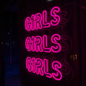 Pink neon sign