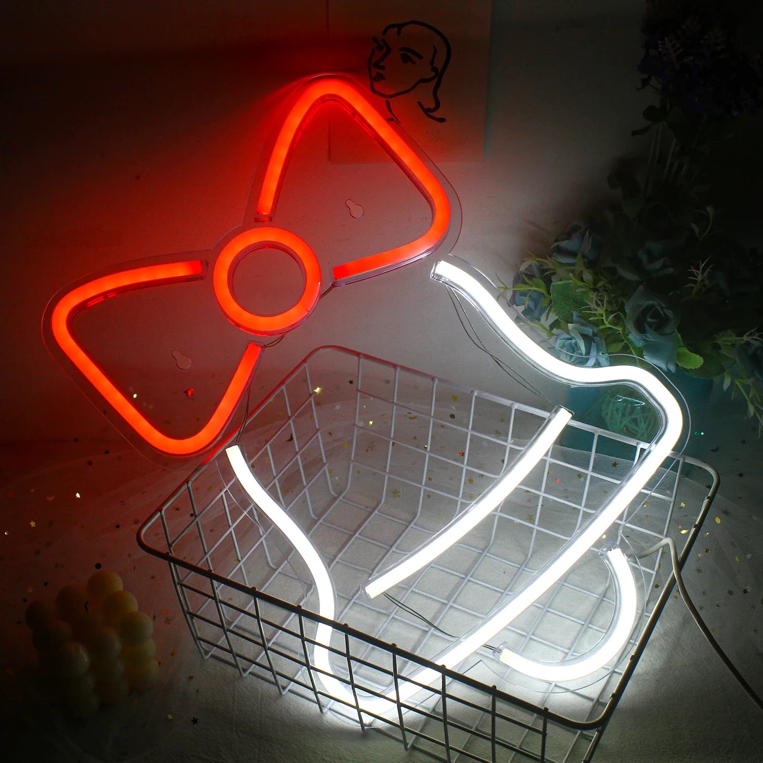 Jingle Bell LED Neon Sign (USB-Dimmable 29cm x 39cm)