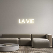 Enseigne LED néon personnalisée : LA VIE