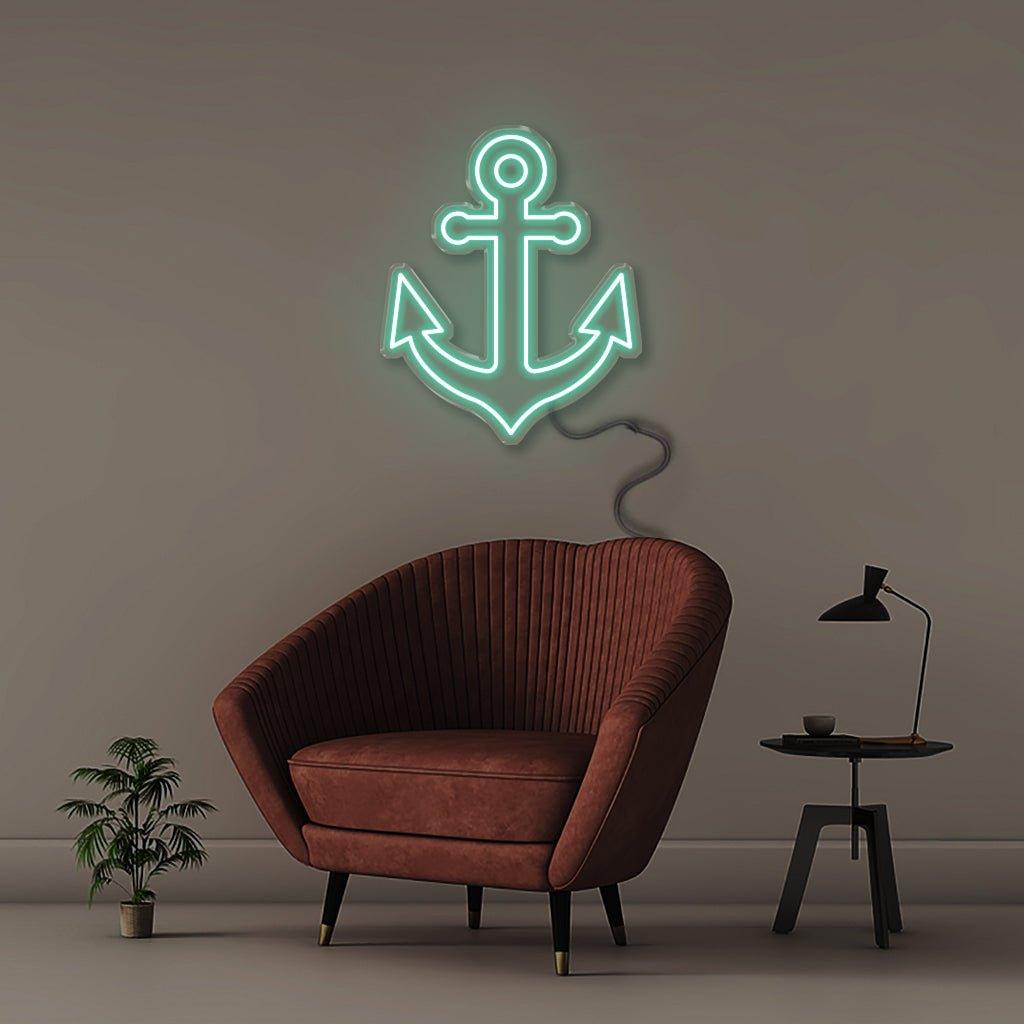 Anchor - Neonific - LED Neon Signs - 50 CM - Sea Foam