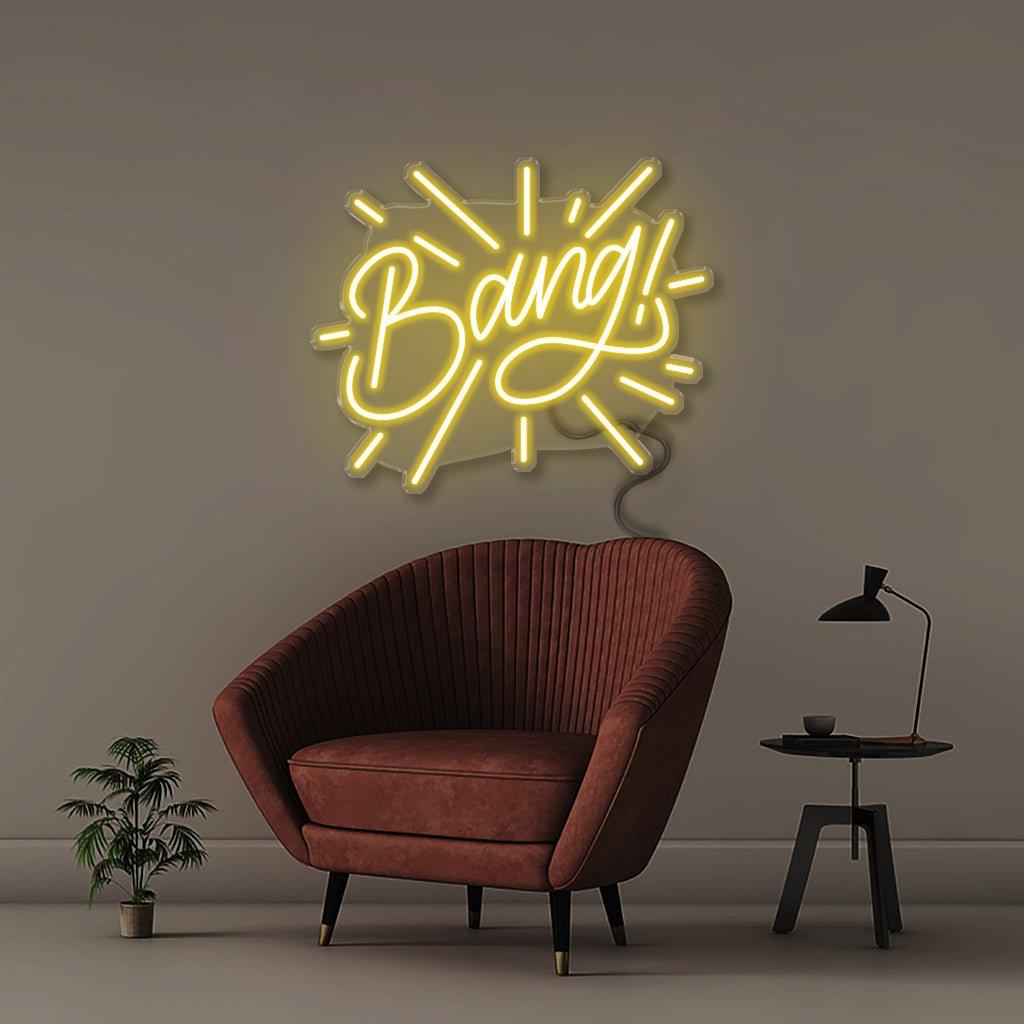 Bang - Neonific - LED Neon Signs - 18" (46cm) - Yellow