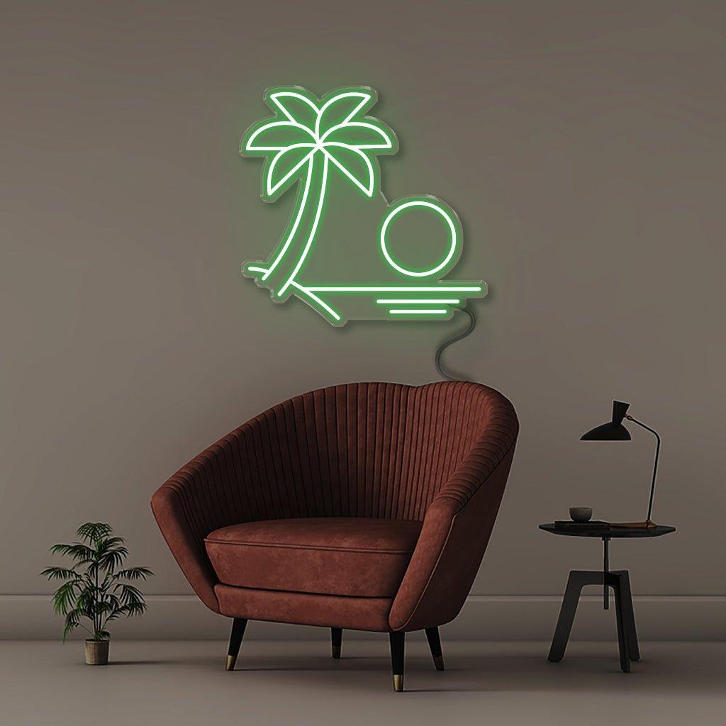 Beach - Neonific - LED Neon Signs - 18" (46cm) - Green