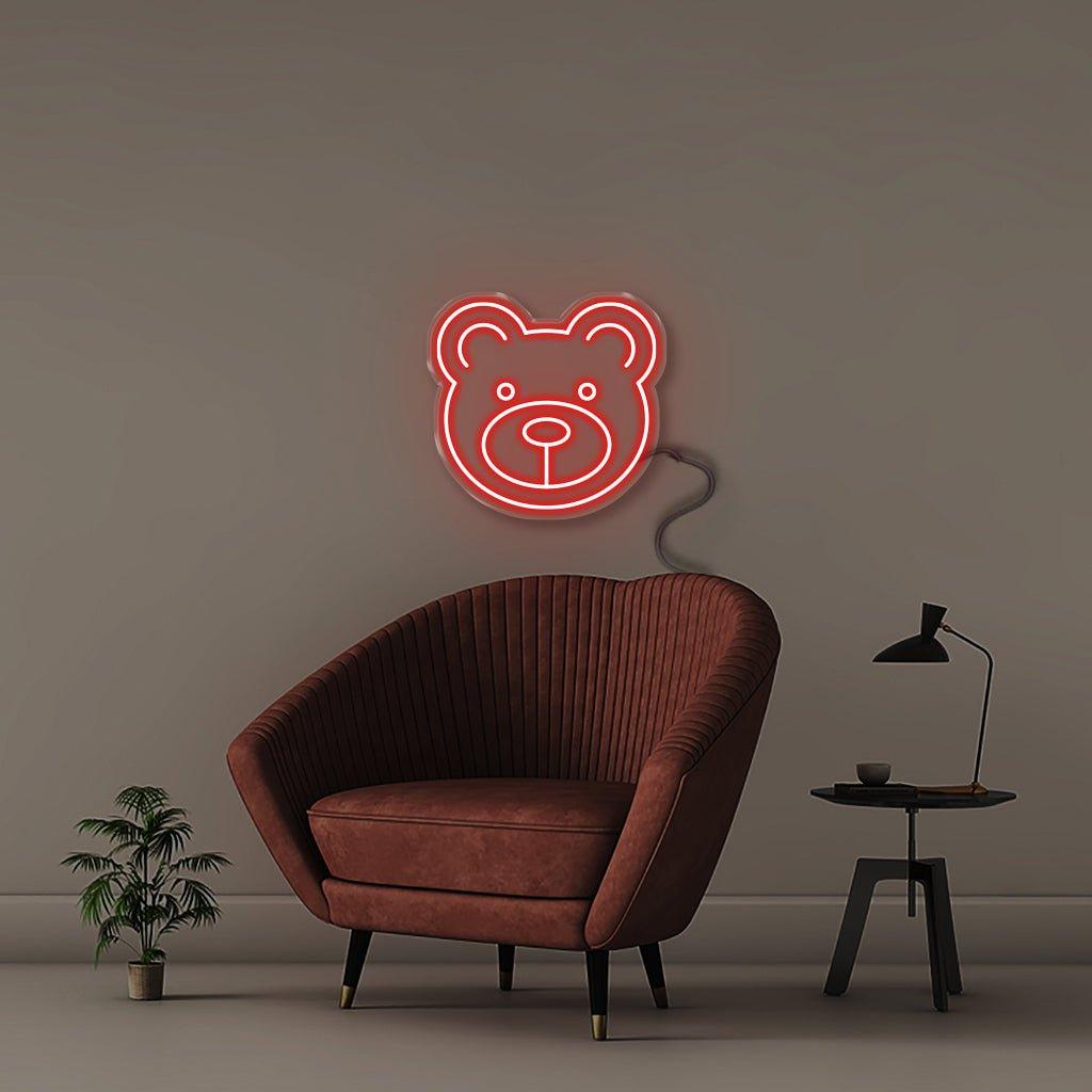 Bear - Neonific - LED Neon Signs - 18" (46cm) - Red