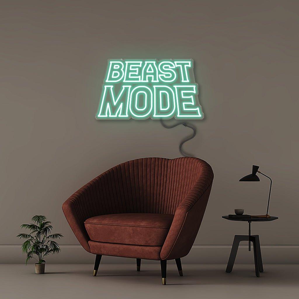 Beastmode - Neonific - LED Neon Signs - 18" (46cm) - Sea Foam