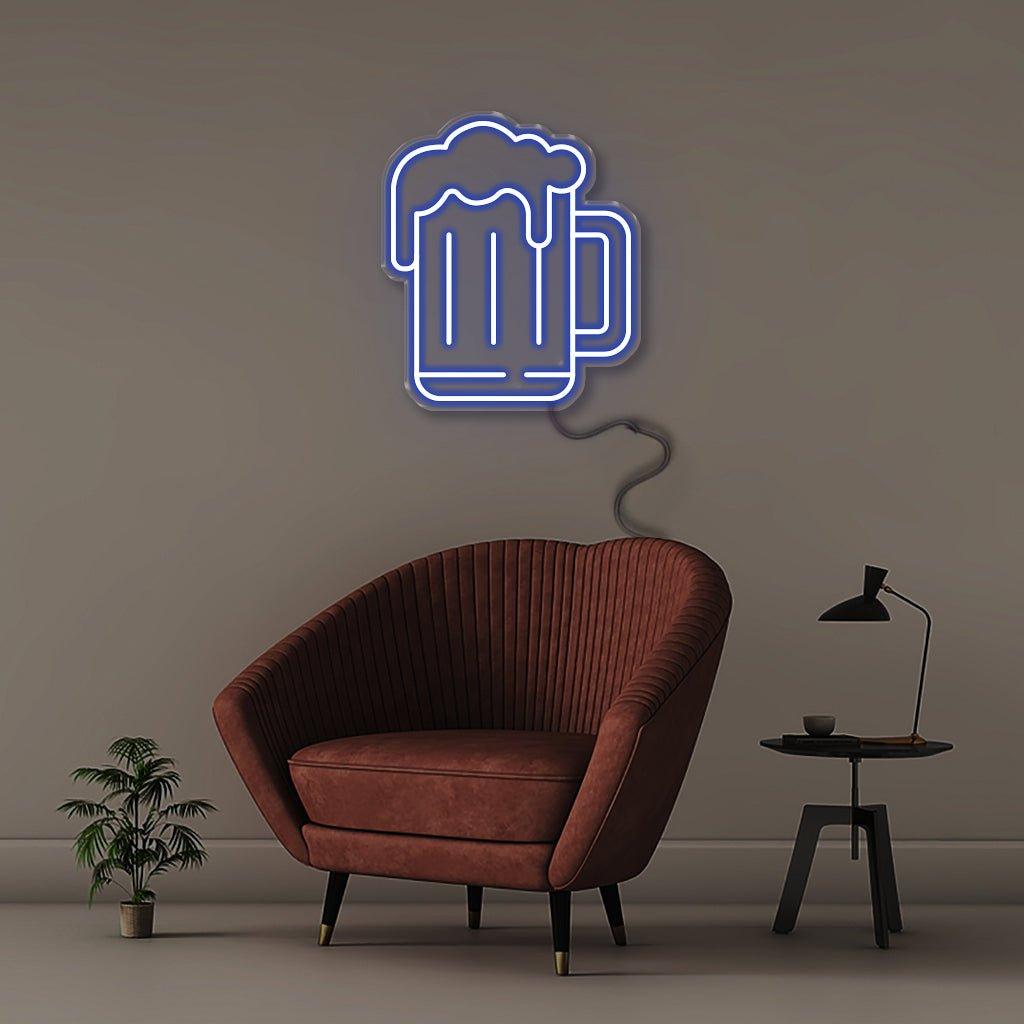 Beer - Neonific - LED Neon Signs - 18" (46cm) - Blue