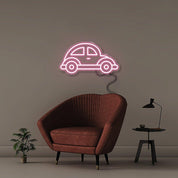 Beetle Car - Neonific - LED Neon Signs - 18" (46cm) - Light Pink