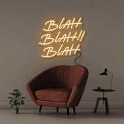 Blah - Neonific - LED Neon Signs - 18" (48cm) - Orange