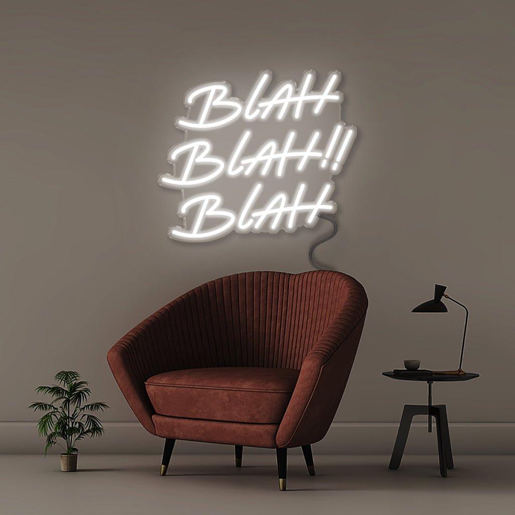 Blah - Neonific - LED Neon Signs - 18" (48cm) - White