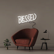 Blessed 2 - Neonific - LED Neon Signs - 18" (46cm) - White