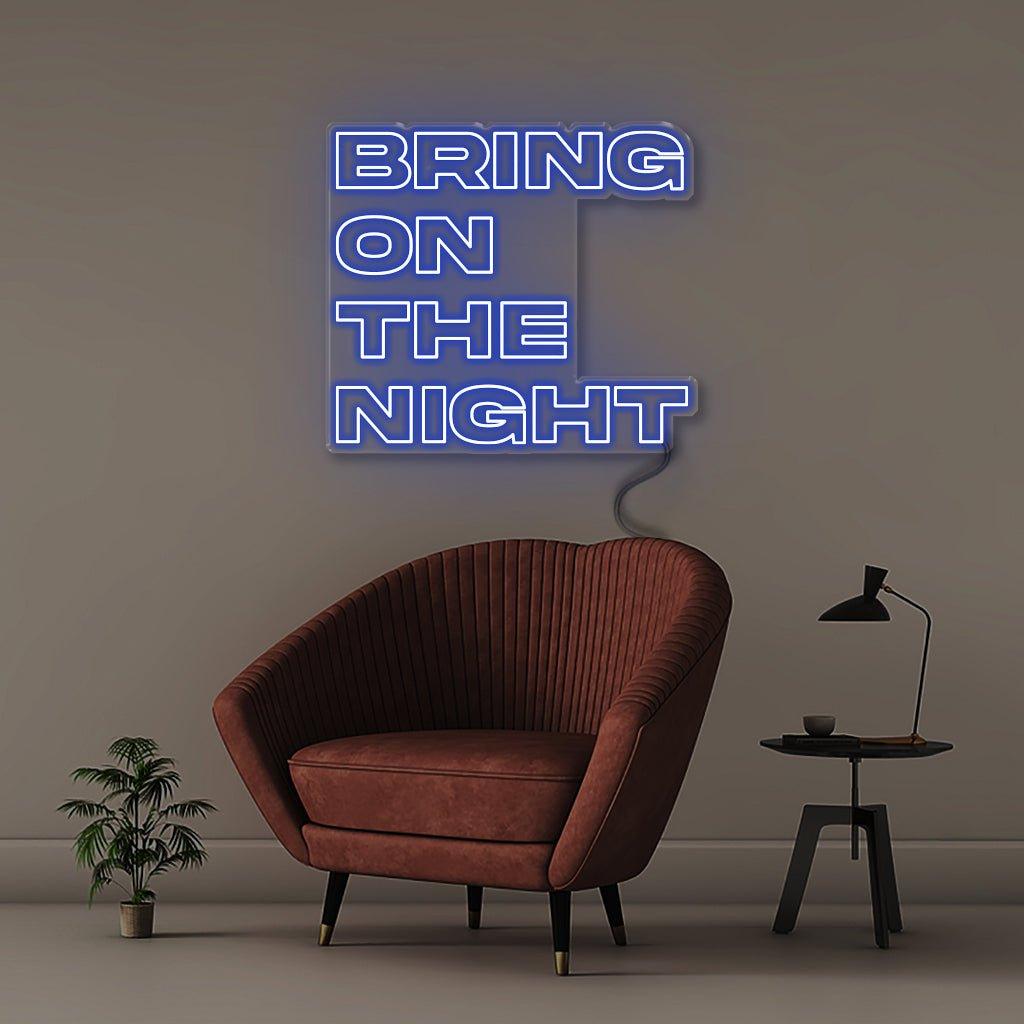 Bring On The Night - Neonific - LED Neon Signs - 75 CM - Blue