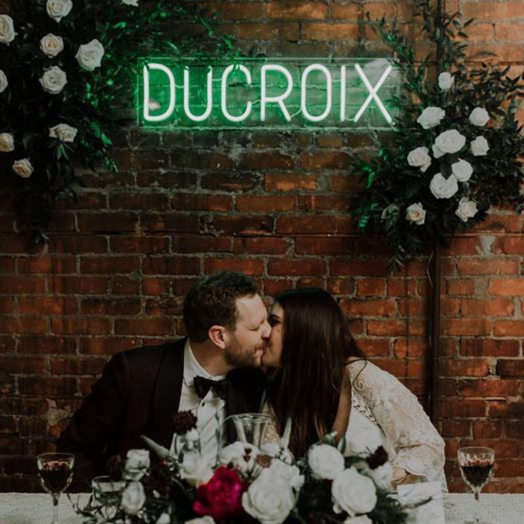 Néon mariage personnalisé