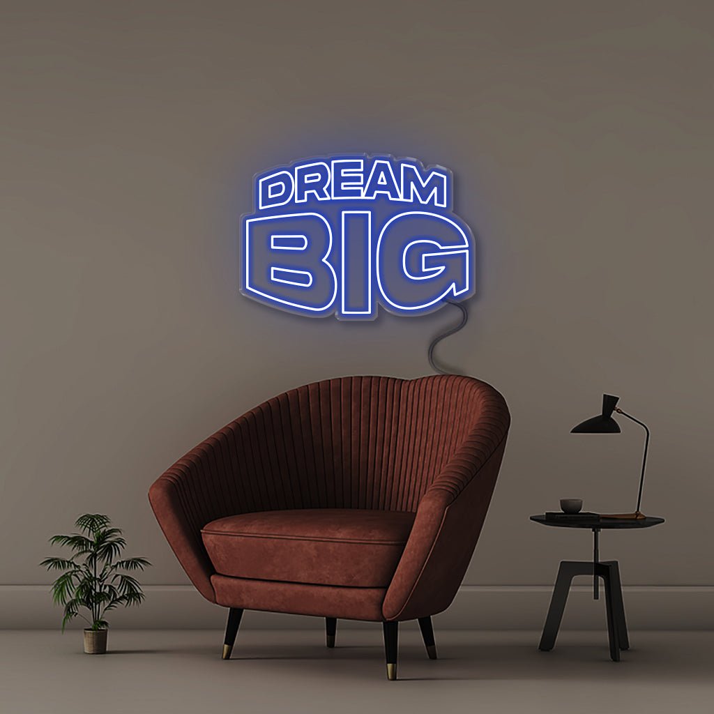 Dream BIG - Neonific - LED Neon Signs - 50 CM - Blue