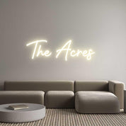 Custom LED Neon Sign: The Acres