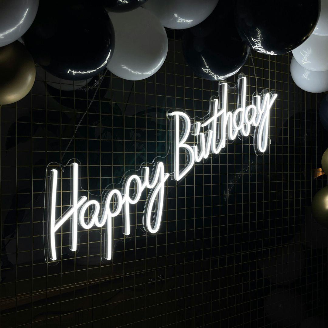Custom Happy Birthday Sign - Neonific