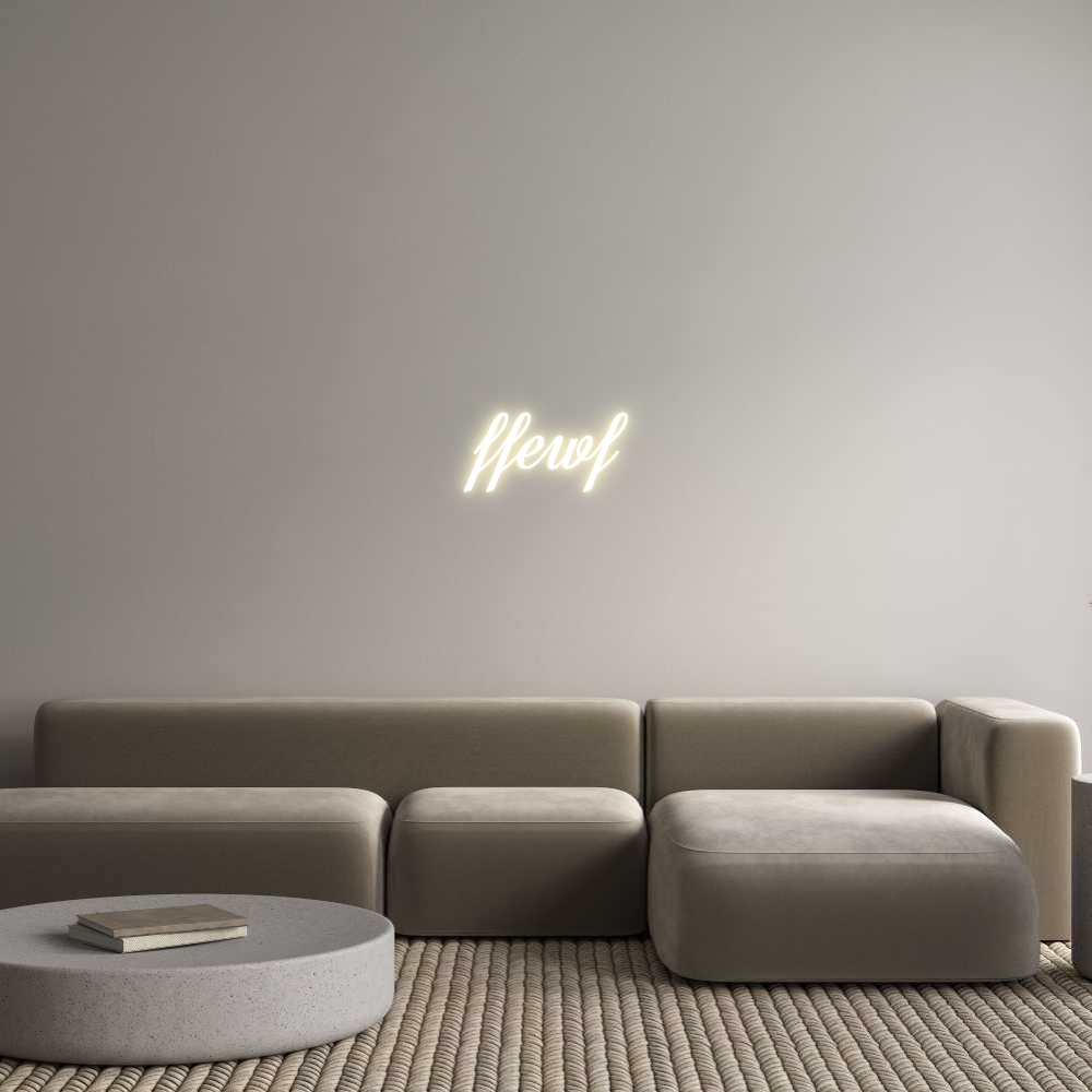Custom LED Neon Sign: ffewf