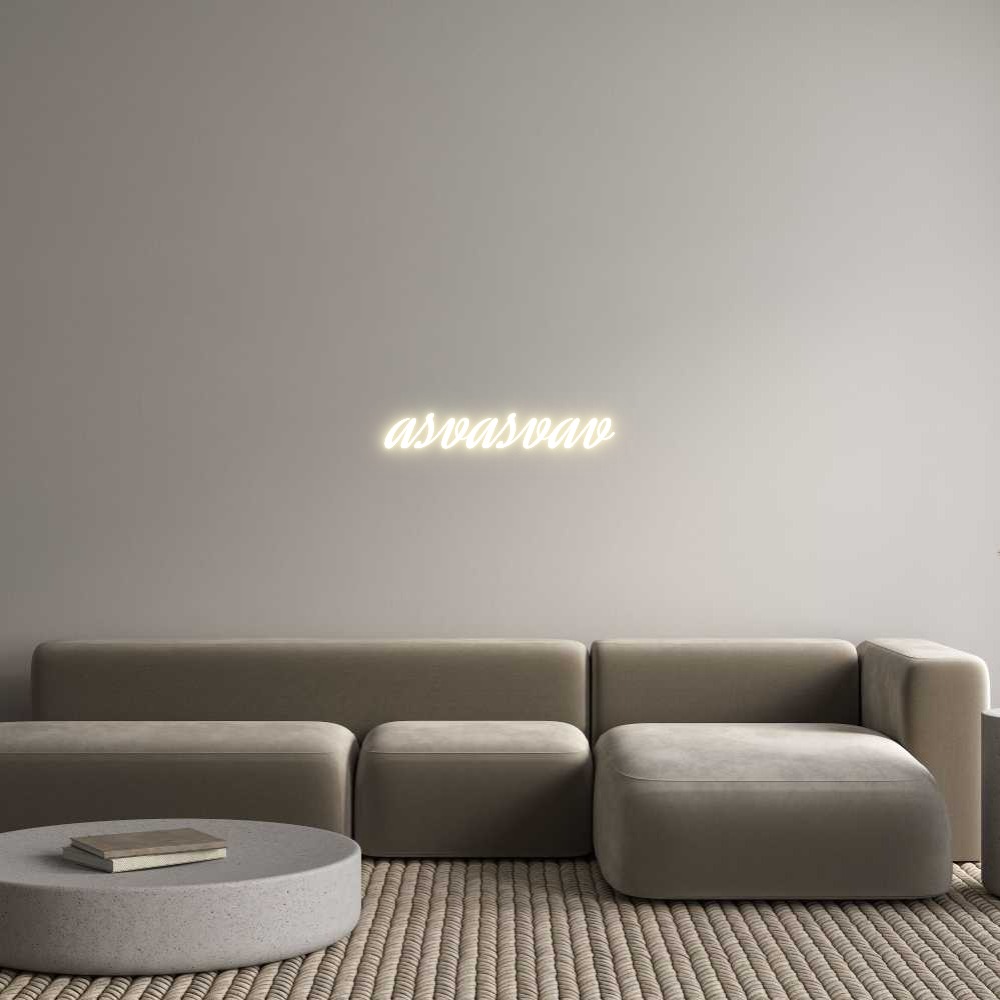 Custom LED Neon Sign: asvasvav