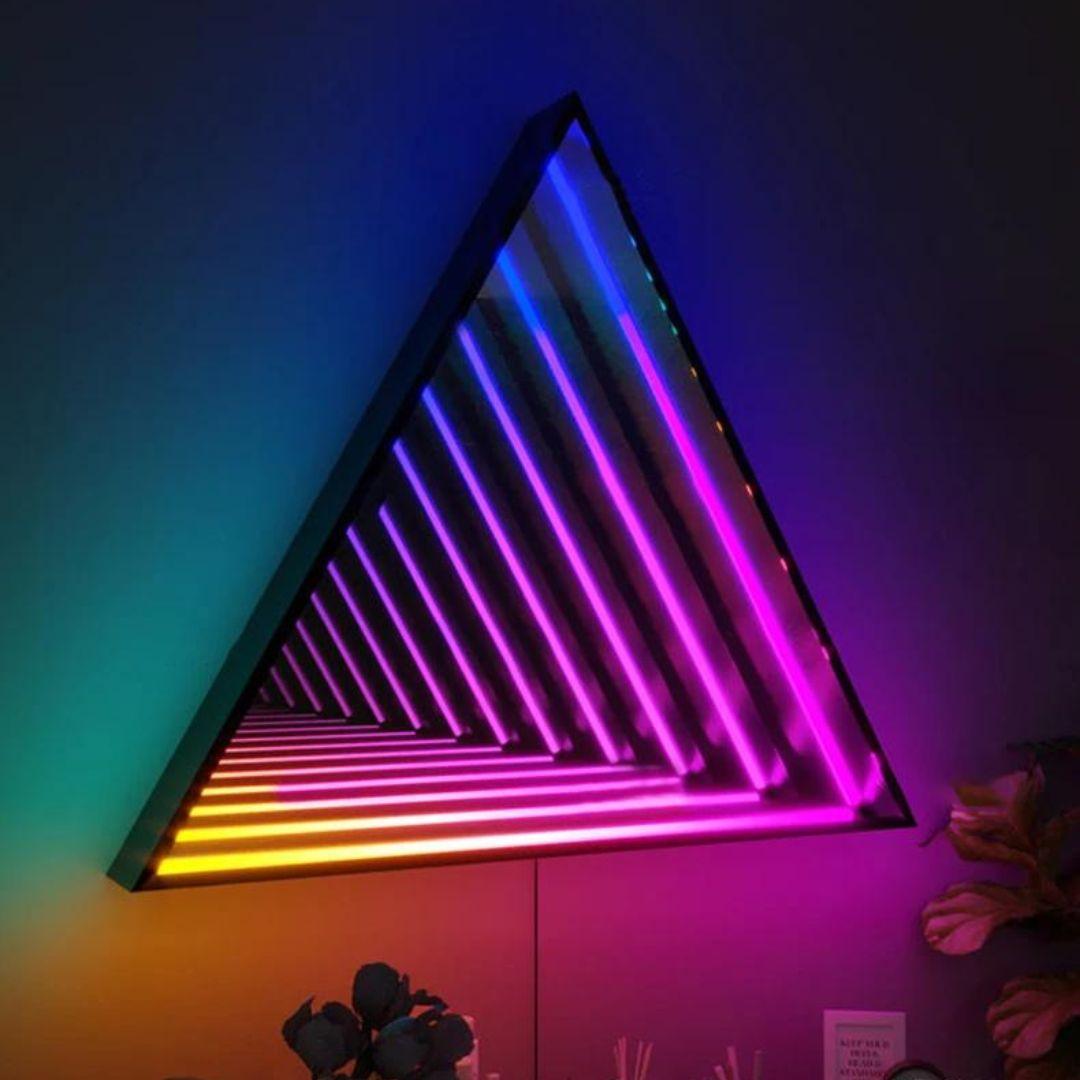 Infinity Mirror Triangular - Neonific - LED Neon Signs - 12" (30cm) - 