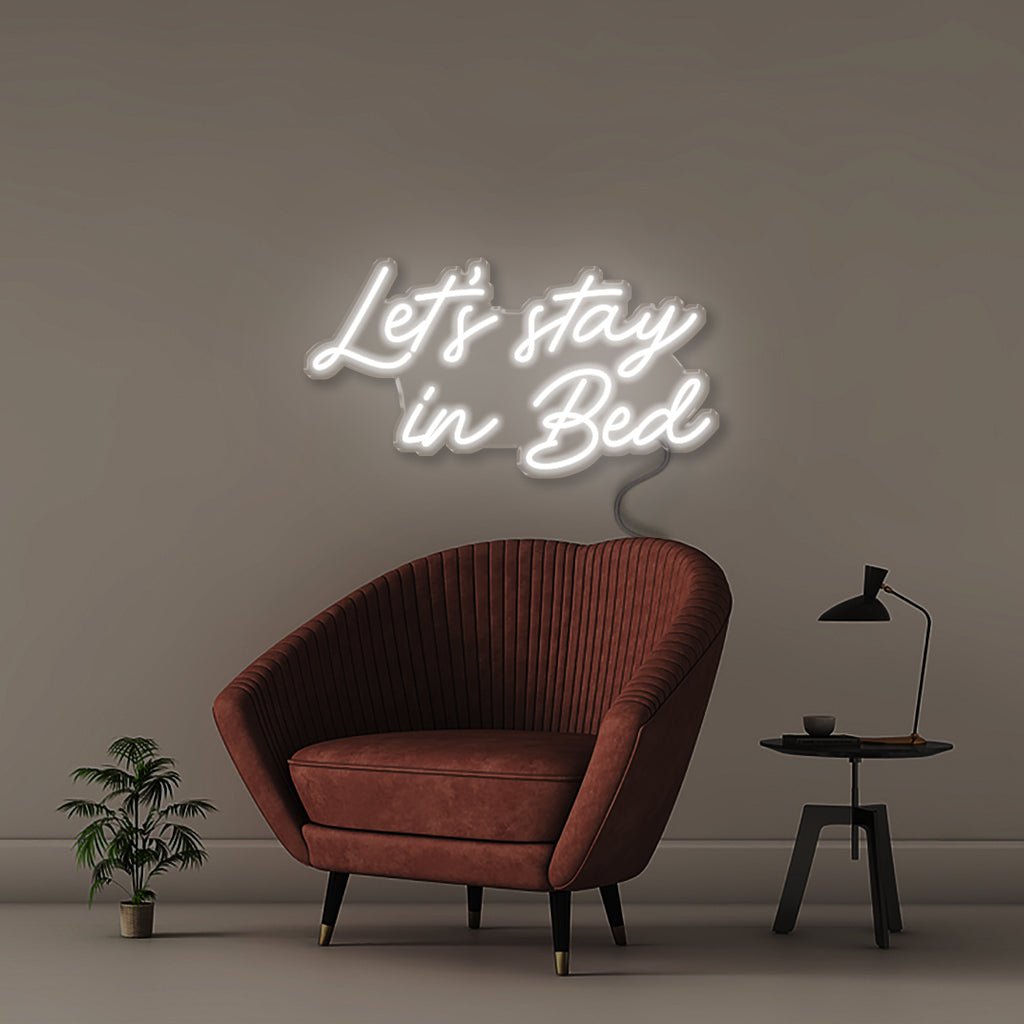 Let's Stay in Bed - Neonific - LED Neon Signs - 50 CM - Blue