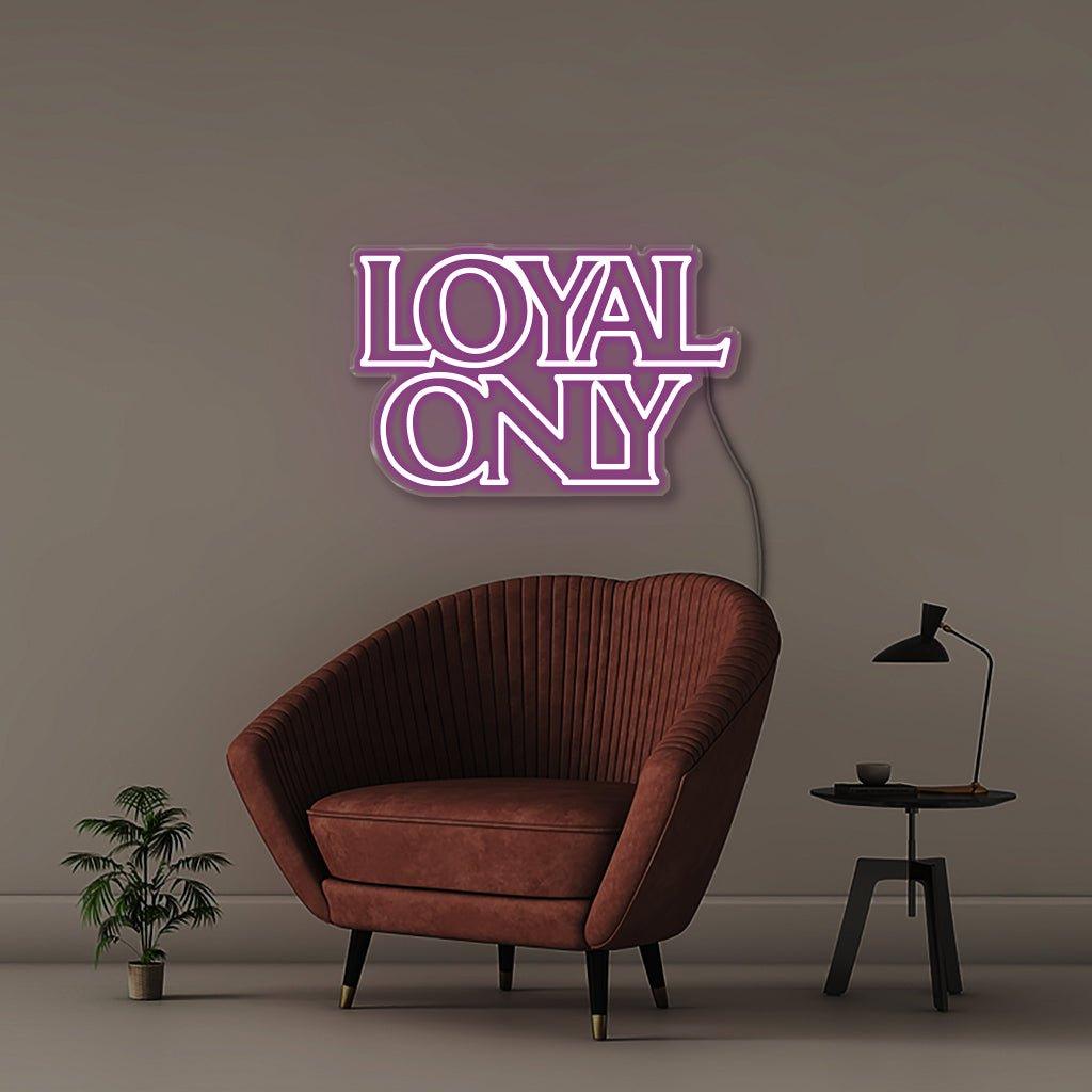 Loyal only - Neonific - LED Neon Signs - 75 CM - Blue