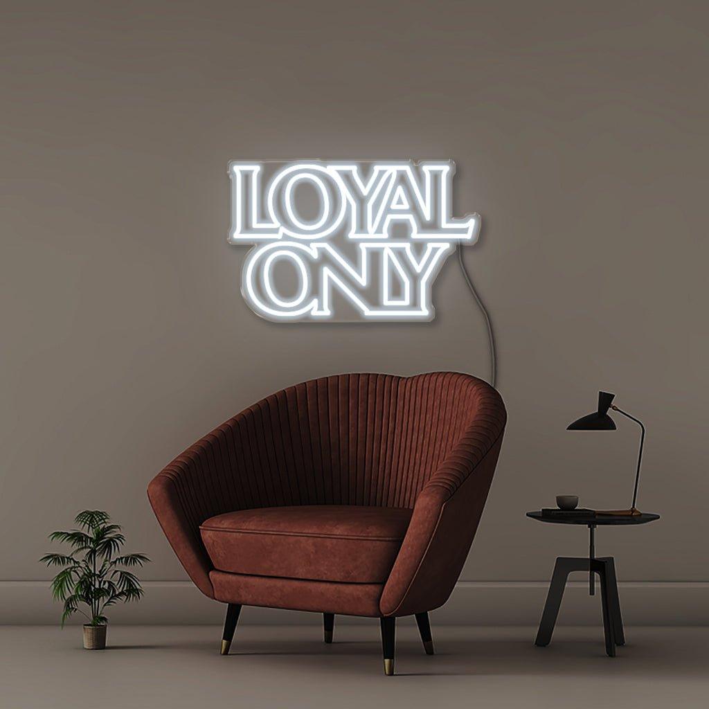 Loyal only - Neonific - LED Neon Signs - 75 CM - Blue