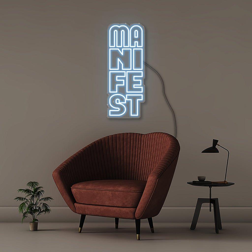 Manifest - Neonific - LED Neon Signs - 75 CM - Blue