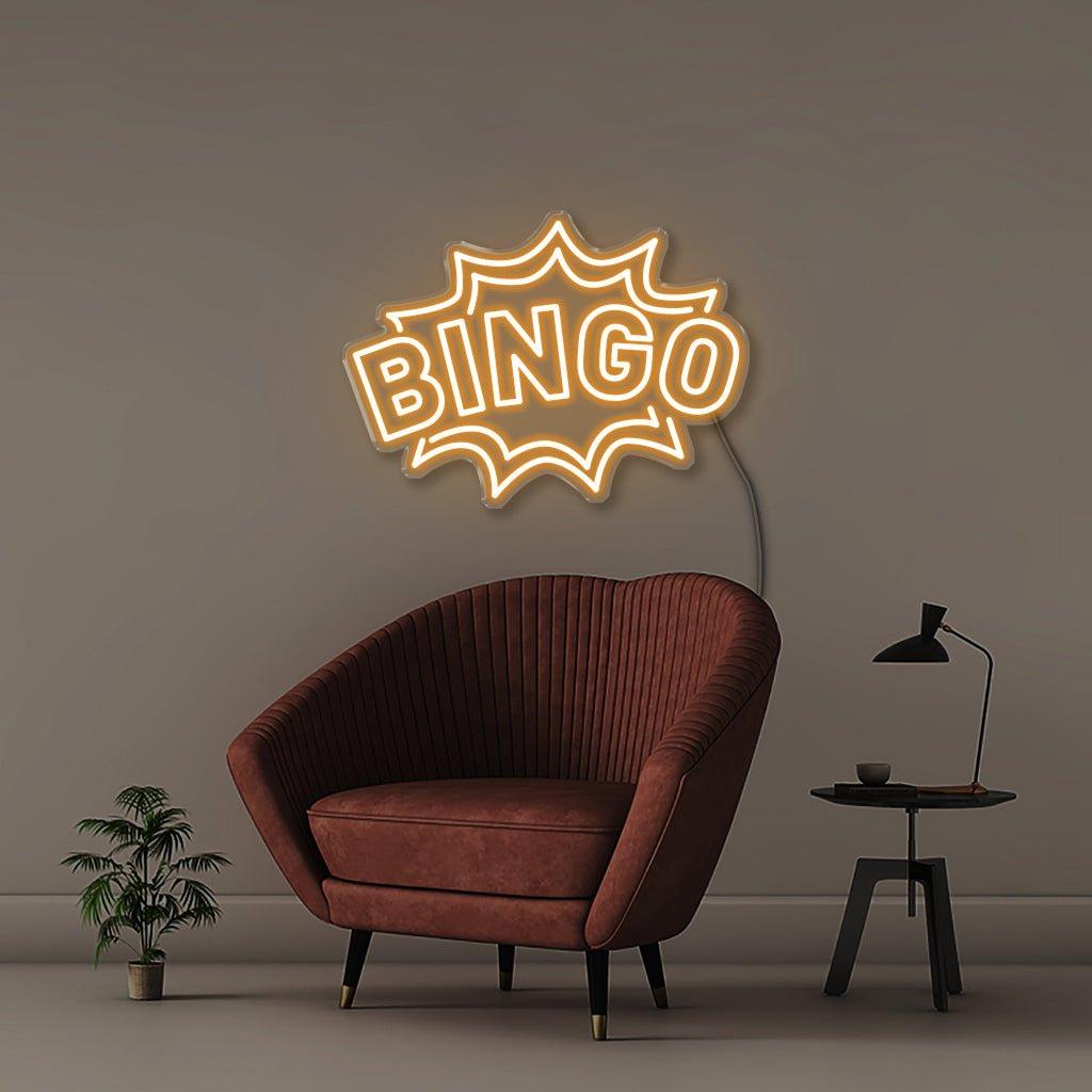 Neon Bingo - Neonific - LED Neon Signs - 50 CM - Blue