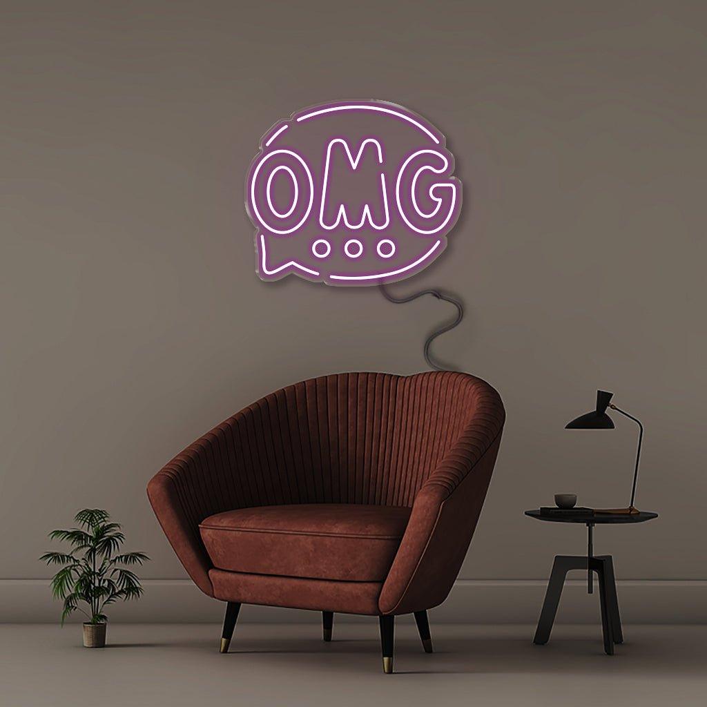 OMG - Neonific - LED Neon Signs - 50 CM - Blue