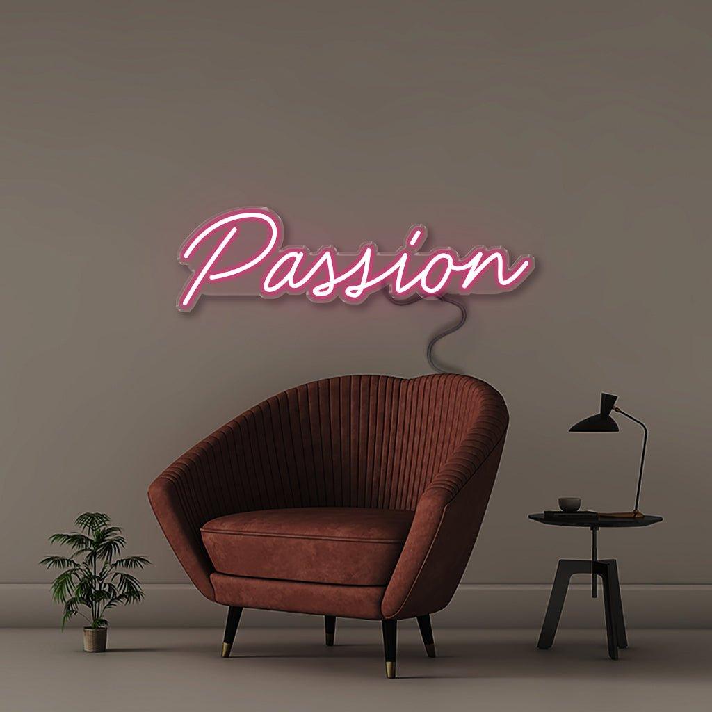 Passion - Neonific - LED Neon Signs - 50 CM - Blue