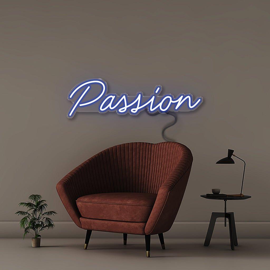 Passion - Neonific - LED Neon Signs - 50 CM - Blue