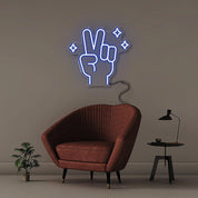 Peace - Neonific - LED Neon Signs - 50 CM - Blue