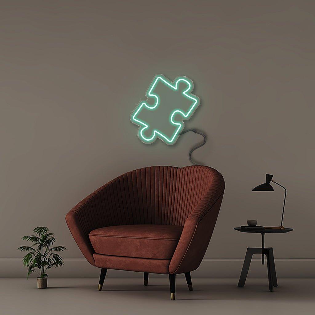 Puzzle Piece - Neonific - LED Neon Signs - 50 CM - Blue