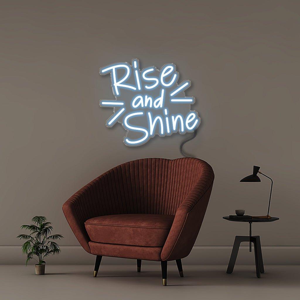 Rise and Shine - Neonific - LED Neon Signs - 50 CM - Blue