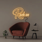 Rock On - Neonific - LED Neon Signs - 100 CM - Blue