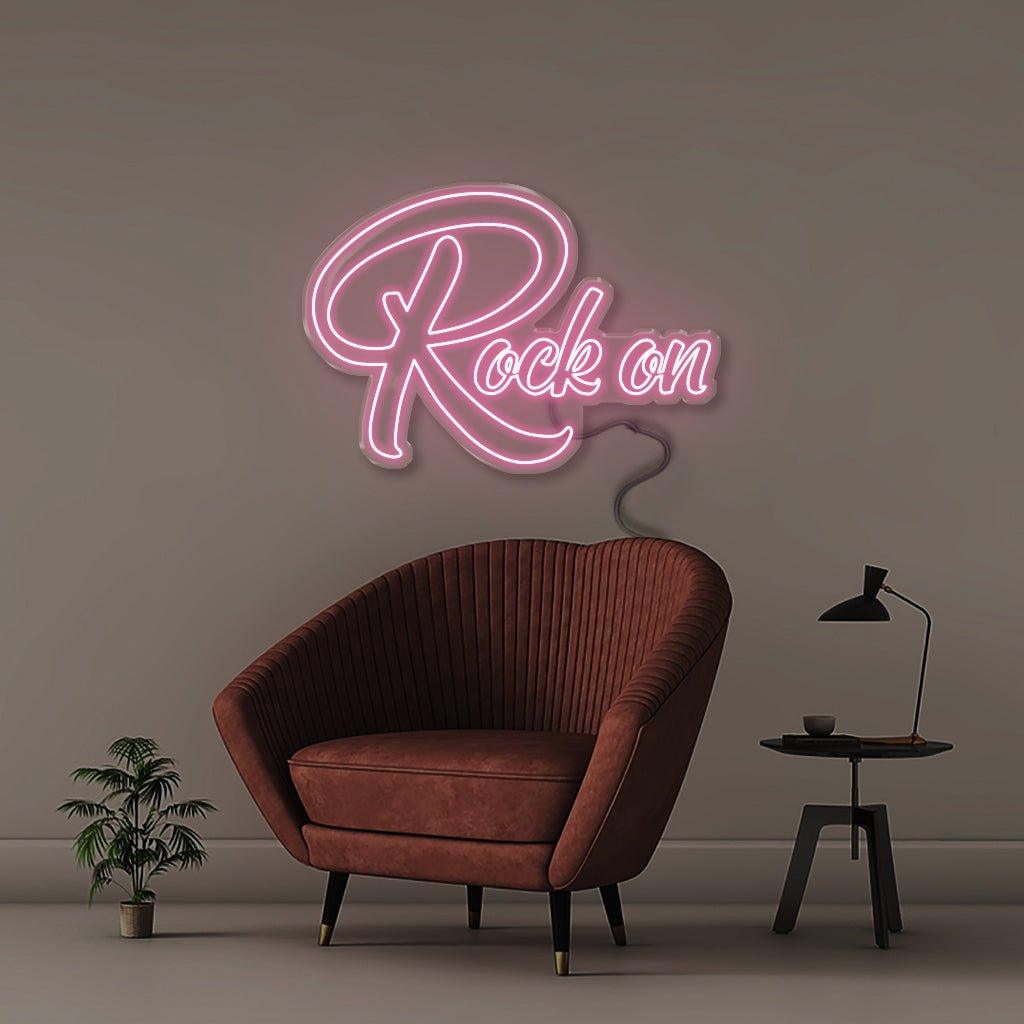 Rock On - Neonific - LED Neon Signs - 100 CM - Blue