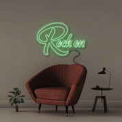 Rock On - Neonific - LED Neon Signs - 100 CM - Blue