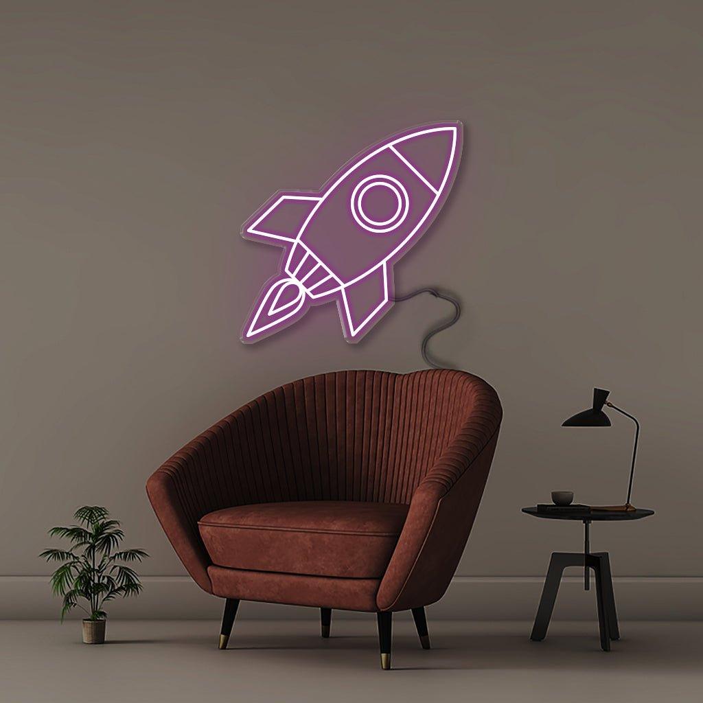 Rocket - Neonific - LED Neon Signs - 50 CM - Blue