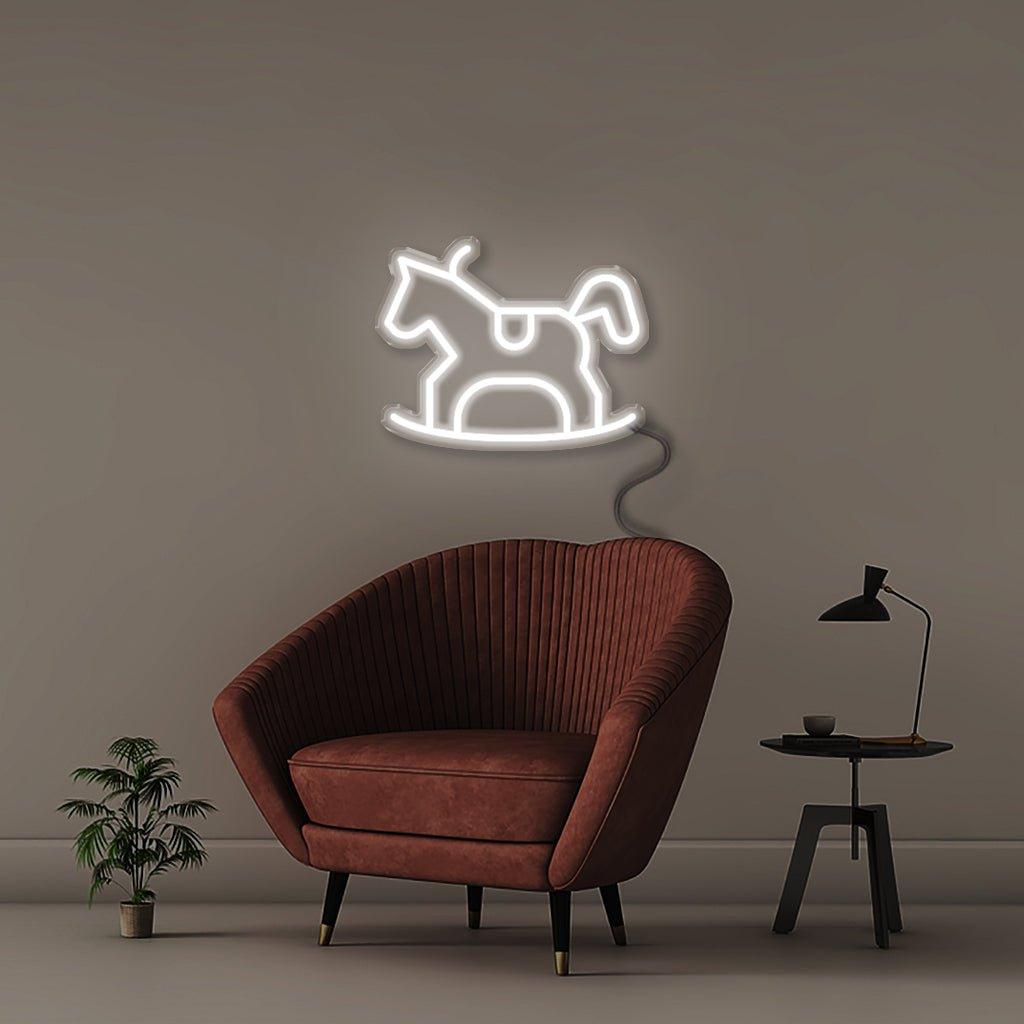 Rocking horse - Neonific - LED Neon Signs - 50 CM - Blue