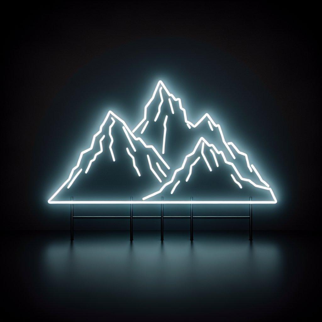 Rocky Mountains - Neonific - LED Neon Signs - Cool White - Indoors