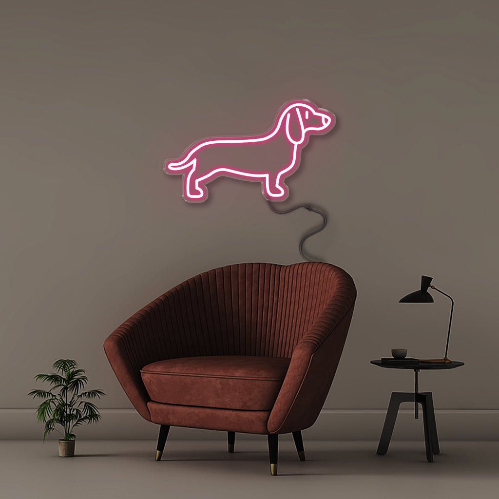 Sausage Dog - Neonific - LED Neon Signs - 50 CM - Blue