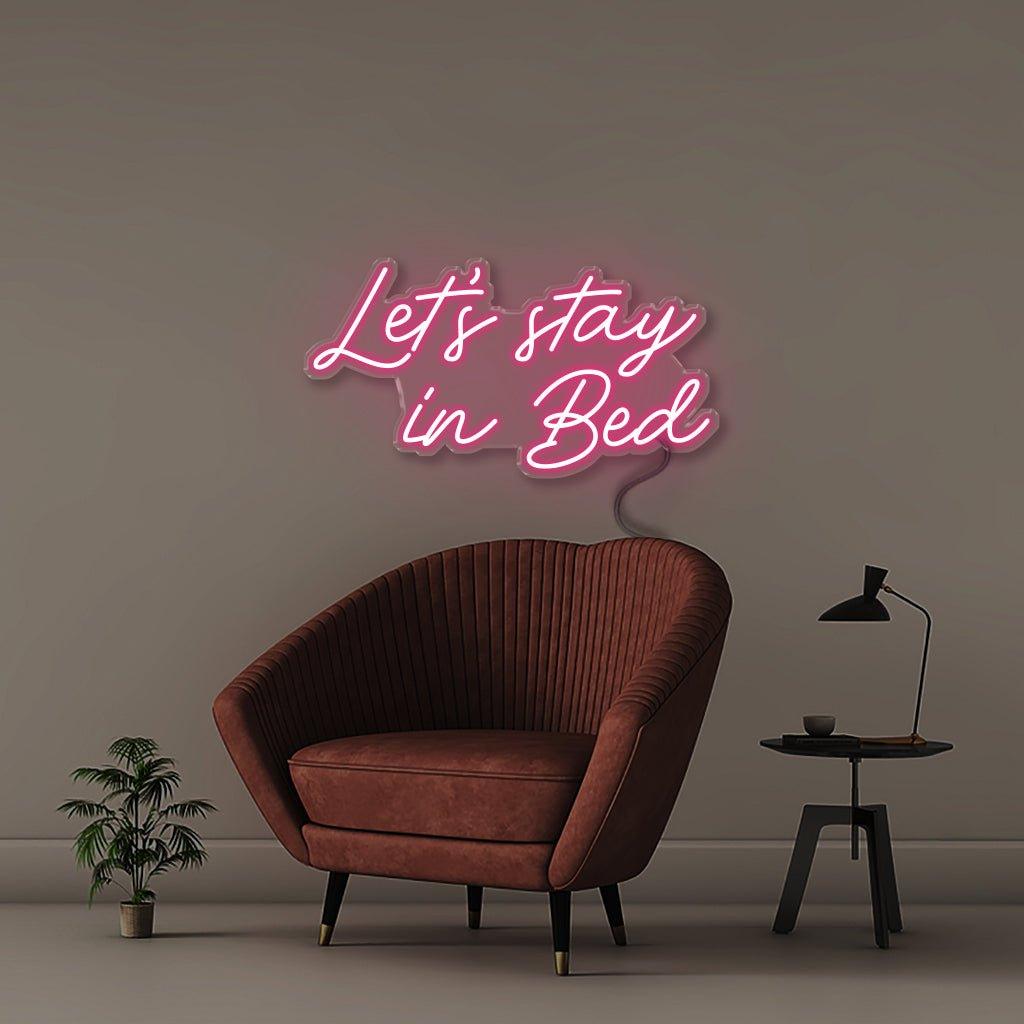 Stay In Bed - Neonific - LED Neon Signs - 50 CM - Blue