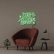 Stay Positive 2 - Neonific - LED Neon Signs - 100 CM - Blue